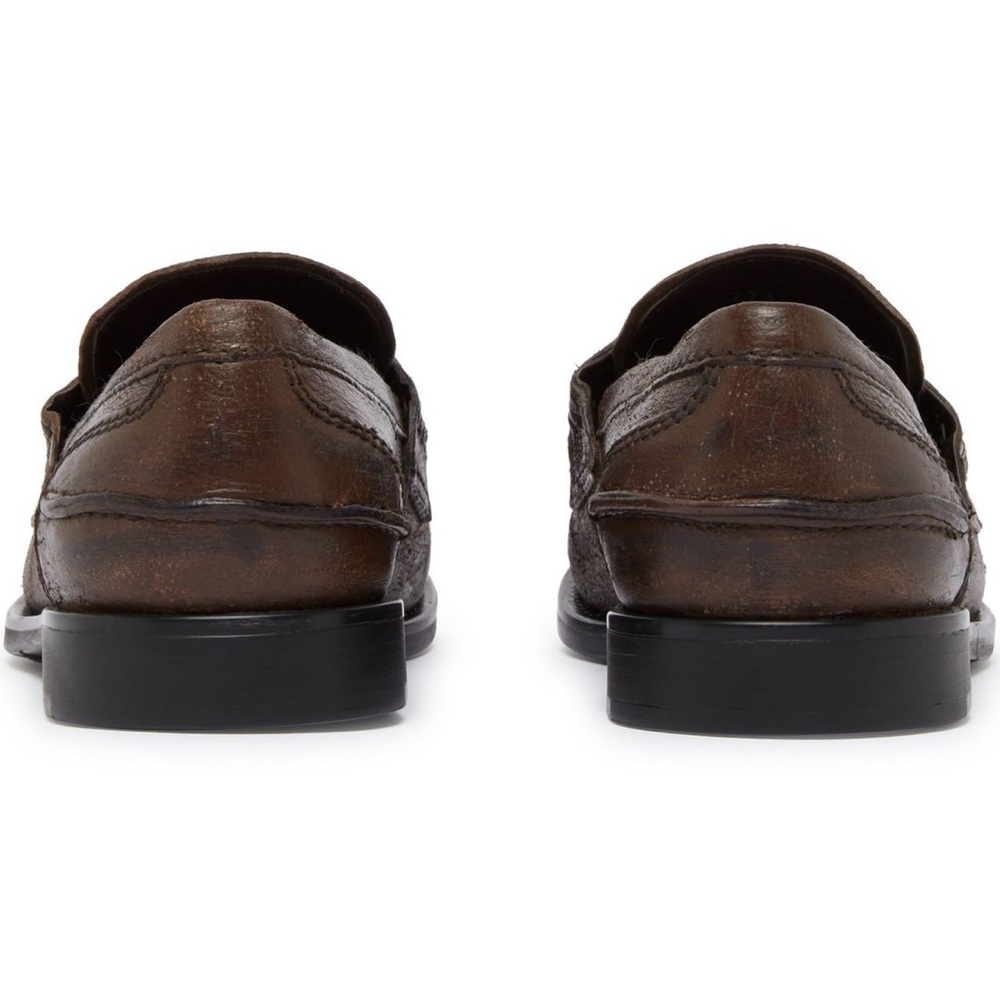 Miu Miu Calfskin penny loafers 38 cocoa brown - Picture 5 of 9